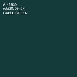 #143B39 - Gable Green Color Image
